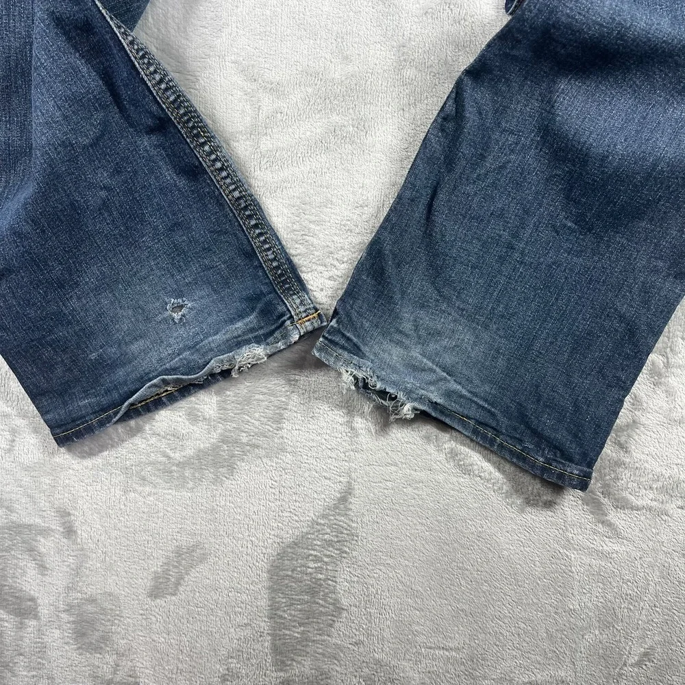 True Religion Joey Jeans Womens 32 Bootcut Flap Pocket Y2K USA Made Medium Wash